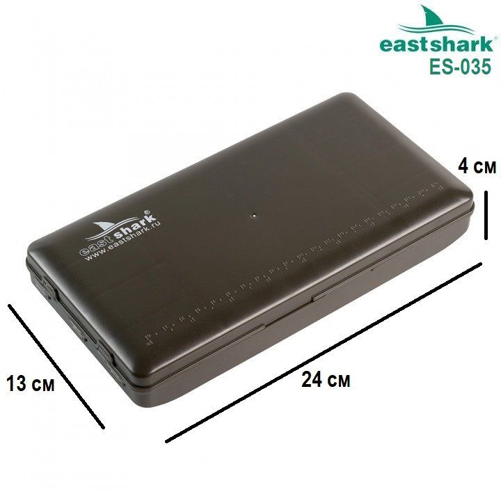 Коробочка для снастей 24см*13см*4 см ES-035 / рыболовный органайзер Tackle box EastShark  #1