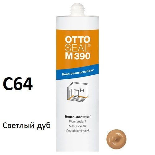 Профессиональный гибридный STP-герметик для напольных покрытий OTTOSEAL M390 C64 (светлй дуб), 310мл #1