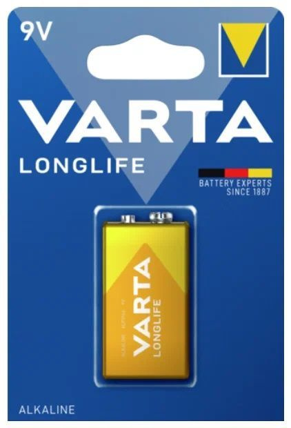 Varta Батарейка Крона (6LR61, 1604A), Щелочной тип, 1 шт #1