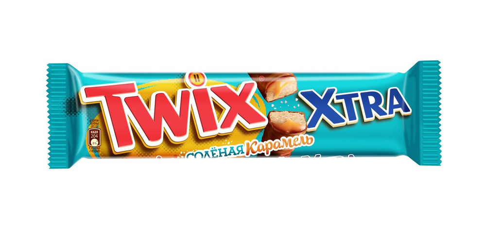 Батончик шоколадный Twix Xtra соленая карамель, 82 г #1