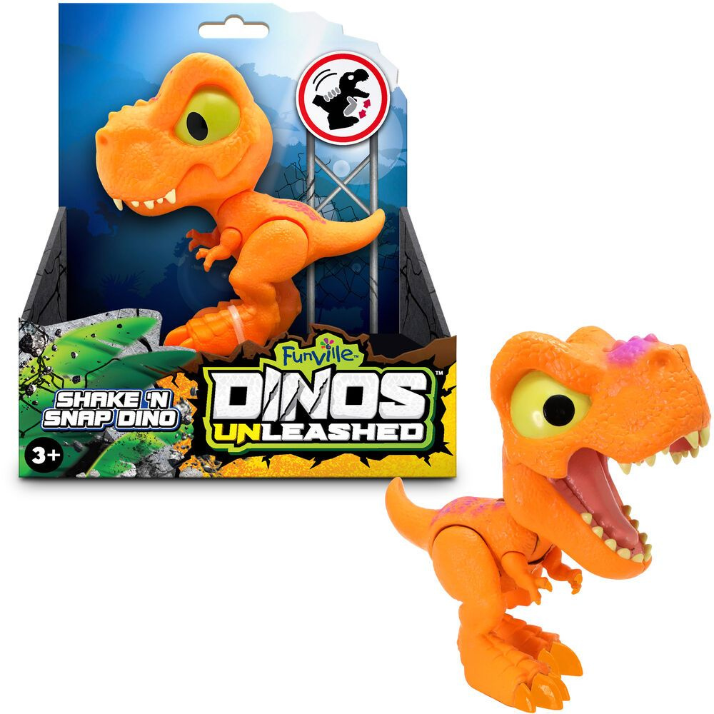 Dinos Unleashed фигурка клацающего тираннозавра мини 31127T #1