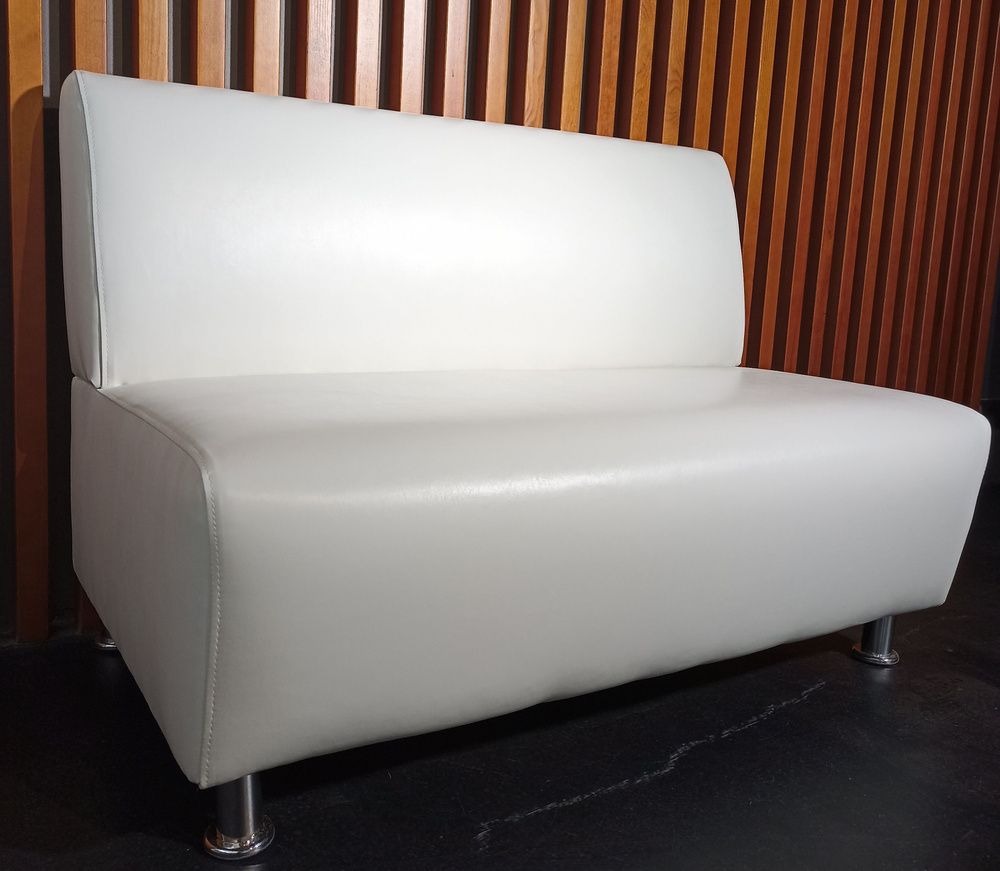 RONUM Прямой диван, механизм Нераскладной, 110х67х77 см,белый  #1