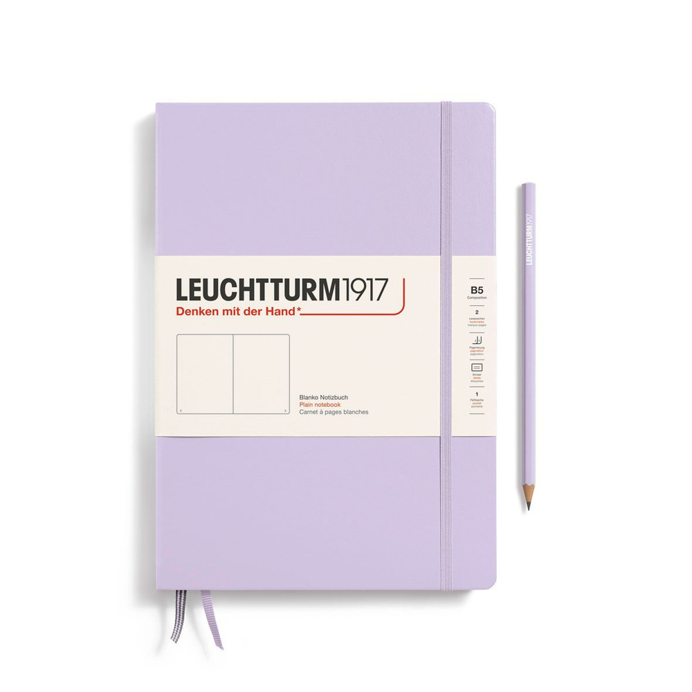 Блокнот Leuchtturm1917 Composition B5, нелинованный, твердая обложка, лиловый  #1