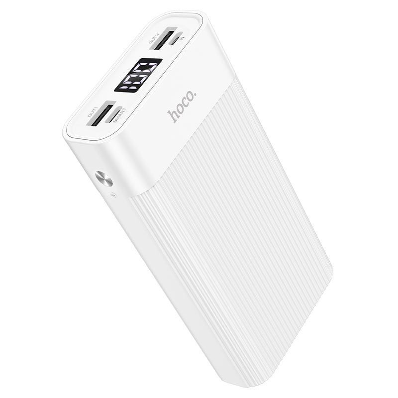 Внешний аккумулятор 20000 mAh Hoco J85 (2USB/2A/input Micro/Type-C/дисплей) белый  #1