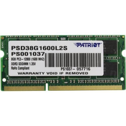 Patriot Memory Оперативная память OfficeNeedsPSD38G1600L2S 1x8 ГБ (PSD38G1600L2S) #1