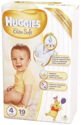 Huggies Elite Soft Подгузники 4 (8-14кг), 19 шт #1