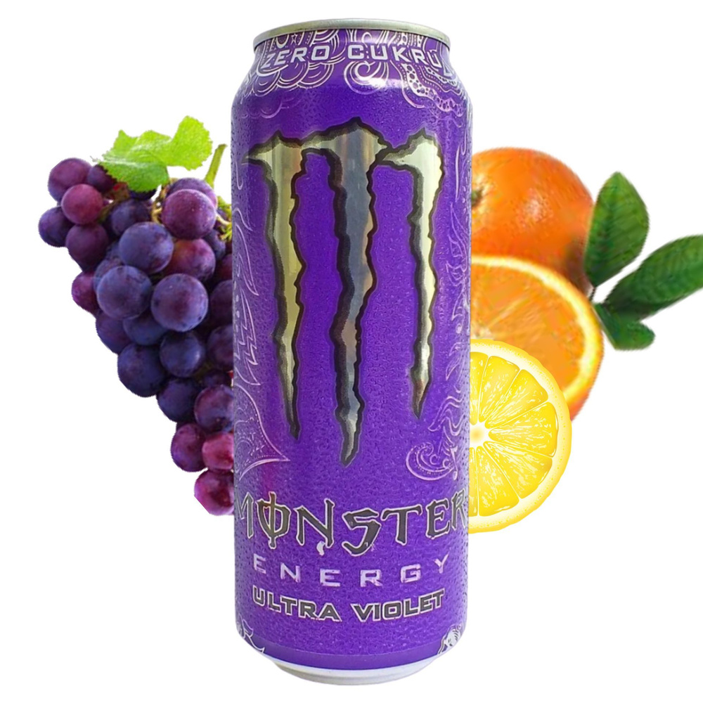 Энергетический напиток Monster Ultra Violet / Монстер Ультра Вайлет Виноград Цитрус 500мл (Ирландия) #1