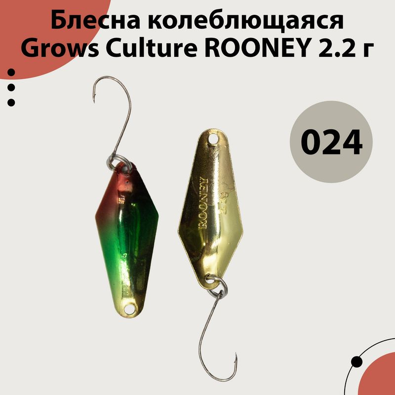 Блесна форелевая Grows Culture (ROONEY) 2.2 гр, Цвет 024 #1