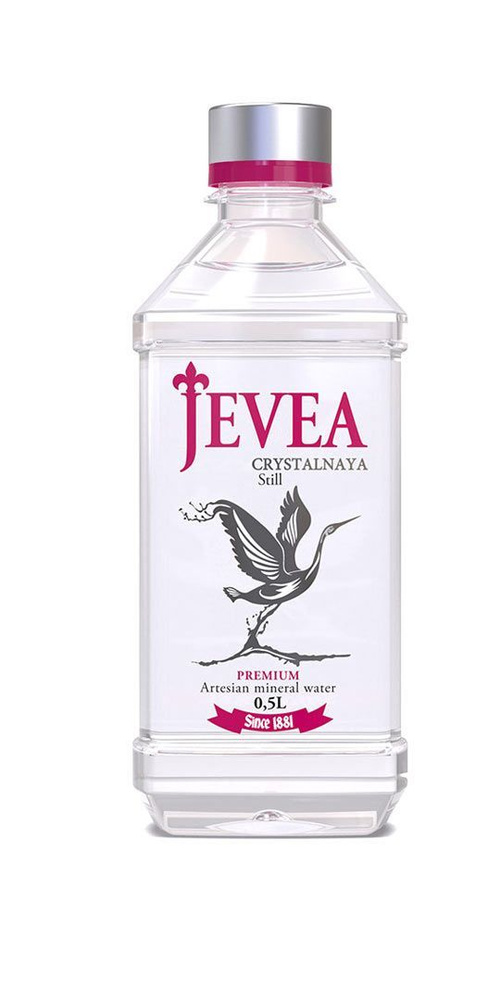 Вода минеральная питьевая JEVEA (Живея Кристальная), негазированная, 12 шт х 0,5л, ПЭТ  #1