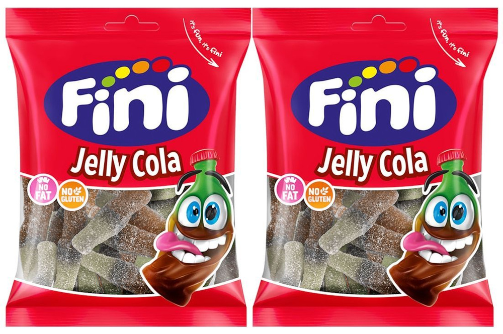 Жевательный мармелад Fini Jelly Cola, 90г x 2шт. Фини Кола #1