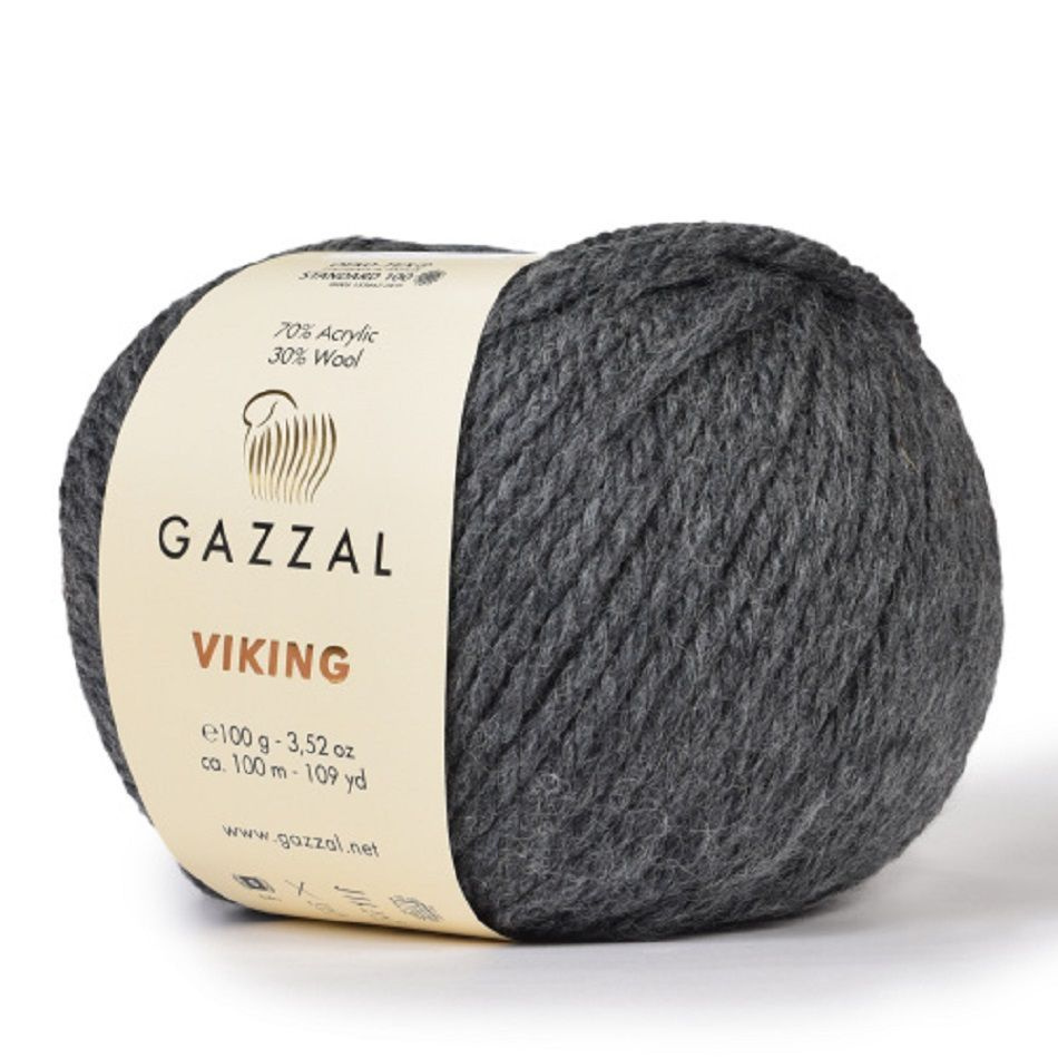 Пряжа Gazzal Viking Газзал Викинг, 4016, 30% шерсть, 70% акрил 100г, 100 м, 1 моток.  #1