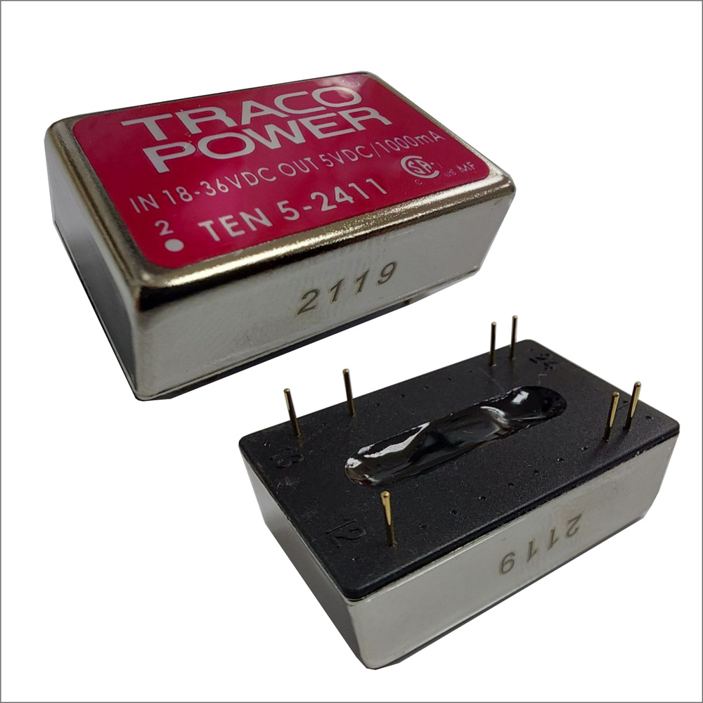 TEN 5-2411, DC/DC преобразователь, 6Вт, вход 18-36В, выход 5В/1A ...
