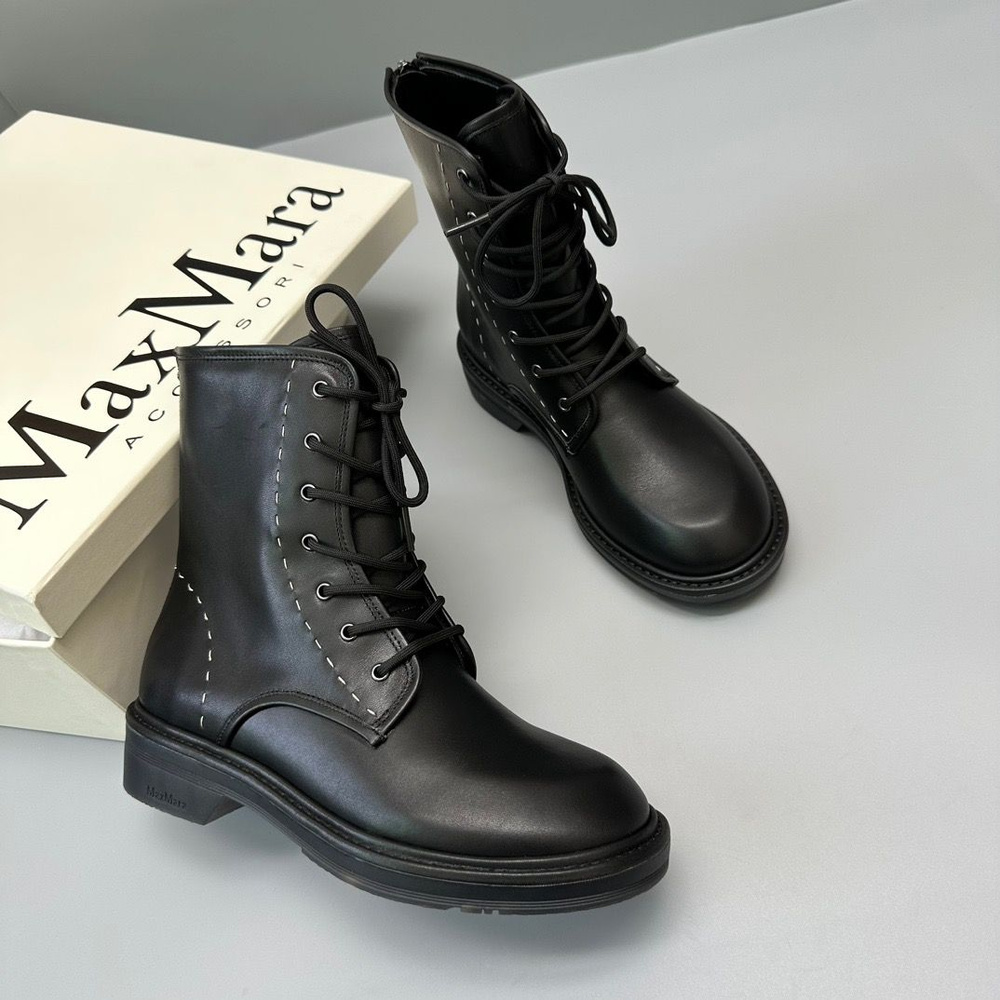 Max mara hot sale combat boots