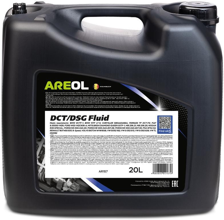AREOL DCT/DSG FLUID (20L)_масло трансм.для DSG КПП синт.желт.,ан.Febi 39070 VW G 052 182/G 052 529  #1