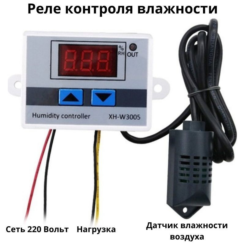Терморегулятор/термостат до 1500Вт Универсальный, светло-серый  #1