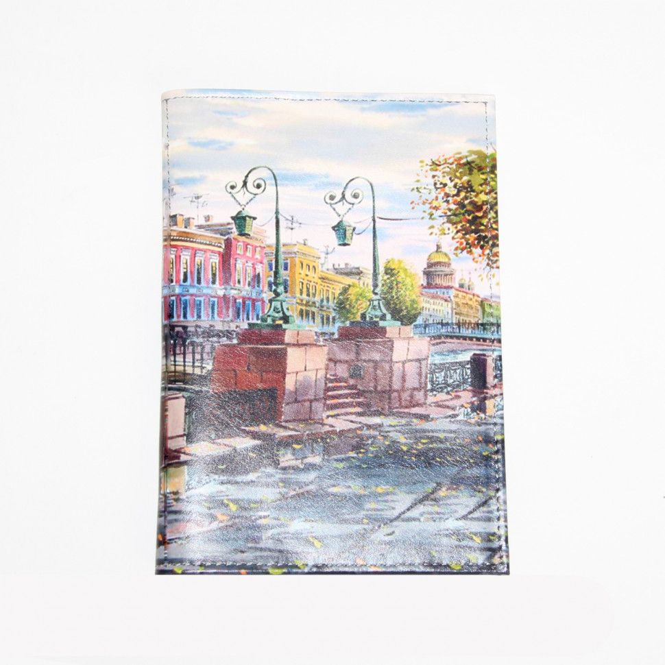 Обложка для проездного Grand, 02-048-018-10 "Вид на Исаакий с Краснофлотского моста"  #1