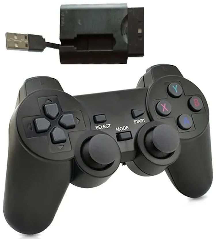 OEM Геймпад беспроводной (PS3/PS2/PS1/PC/Xbox360/Android), черный #1