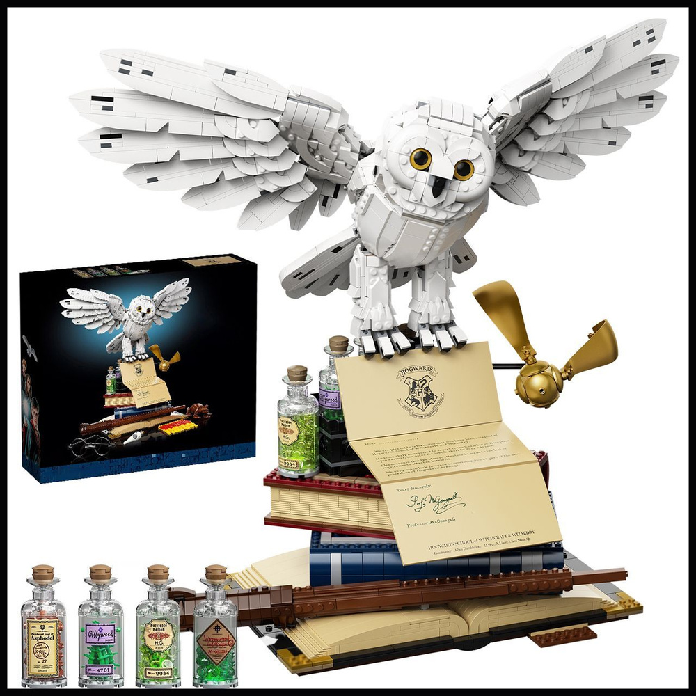 Конструктор LX Гарри Поттер Символы Хогвартса: Колекционное издание Букля, 3018 деталей совместим с Lego #1