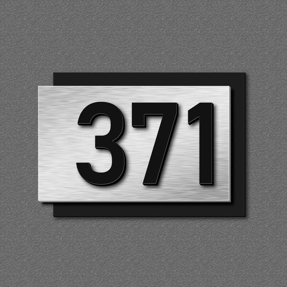 Цифры на дверь, табличка с номером 371 #1