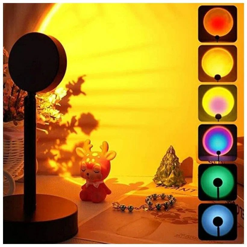 Sunset Lamp - светильник-проектор заката с 16 цветами и пультом ДУ  #1