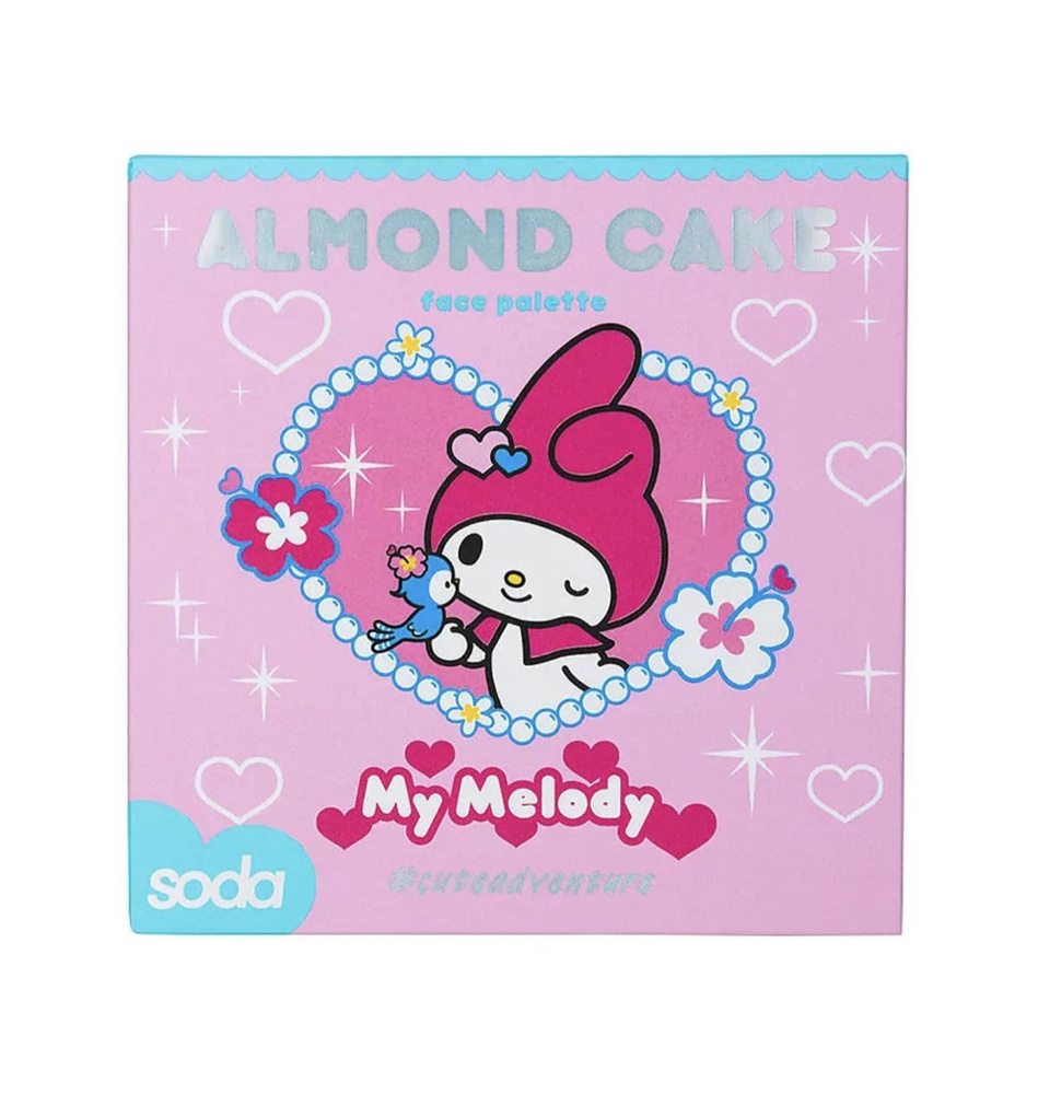 SODA Палетка для лица ALMOND CAKE #cuteadventure #1