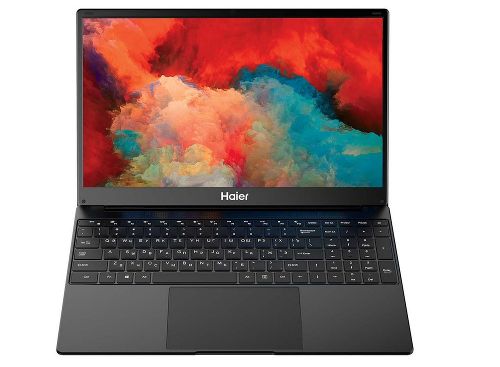 Haier U1550SM (U1550SM) Ноутбук 15,6", Intel Celeron N4020, RAM 4 ГБ, SSD 128 ГБ, (U1550SM), черный, #1