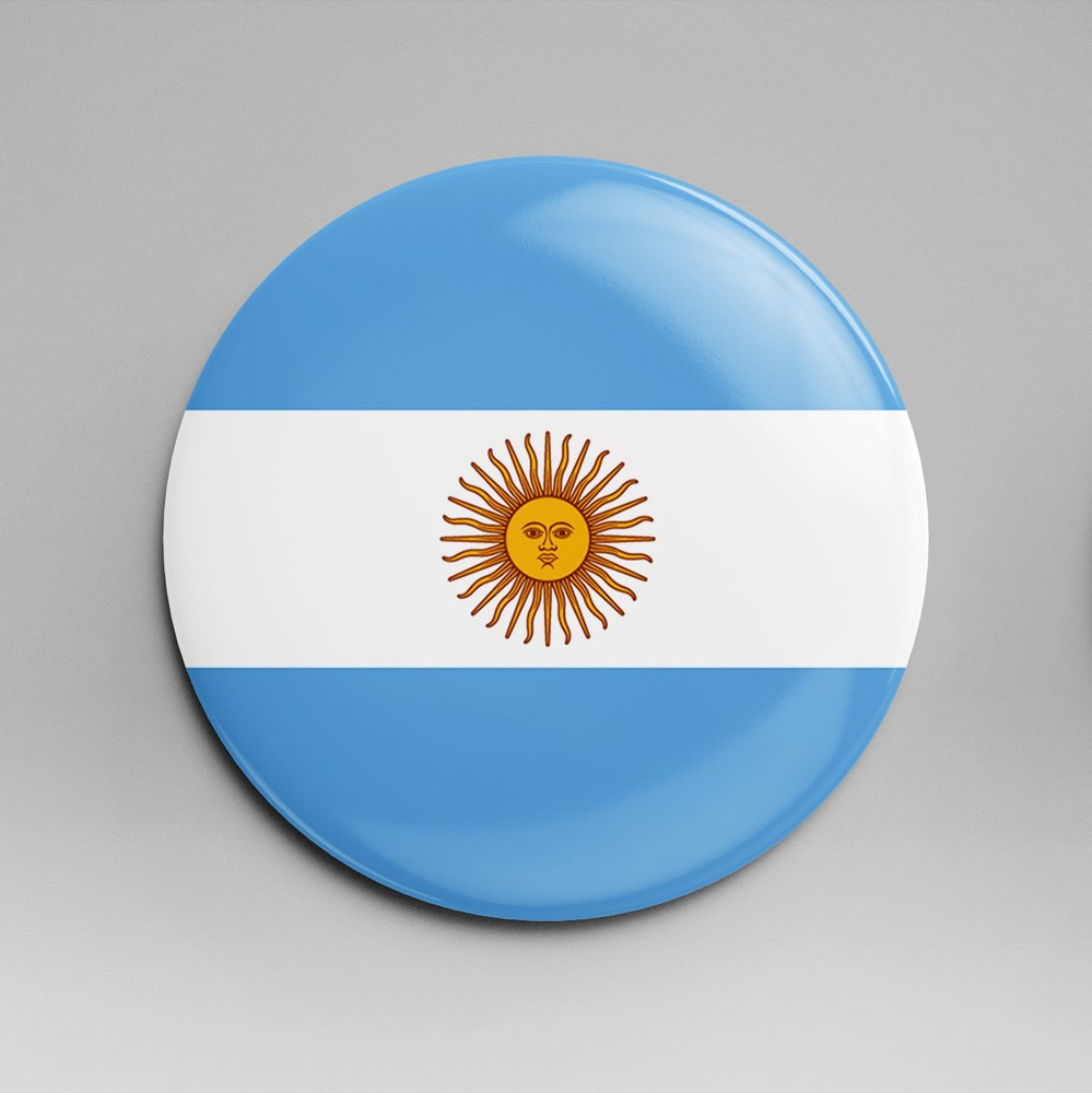 Магнит 58 мм флаг Аргентина #1