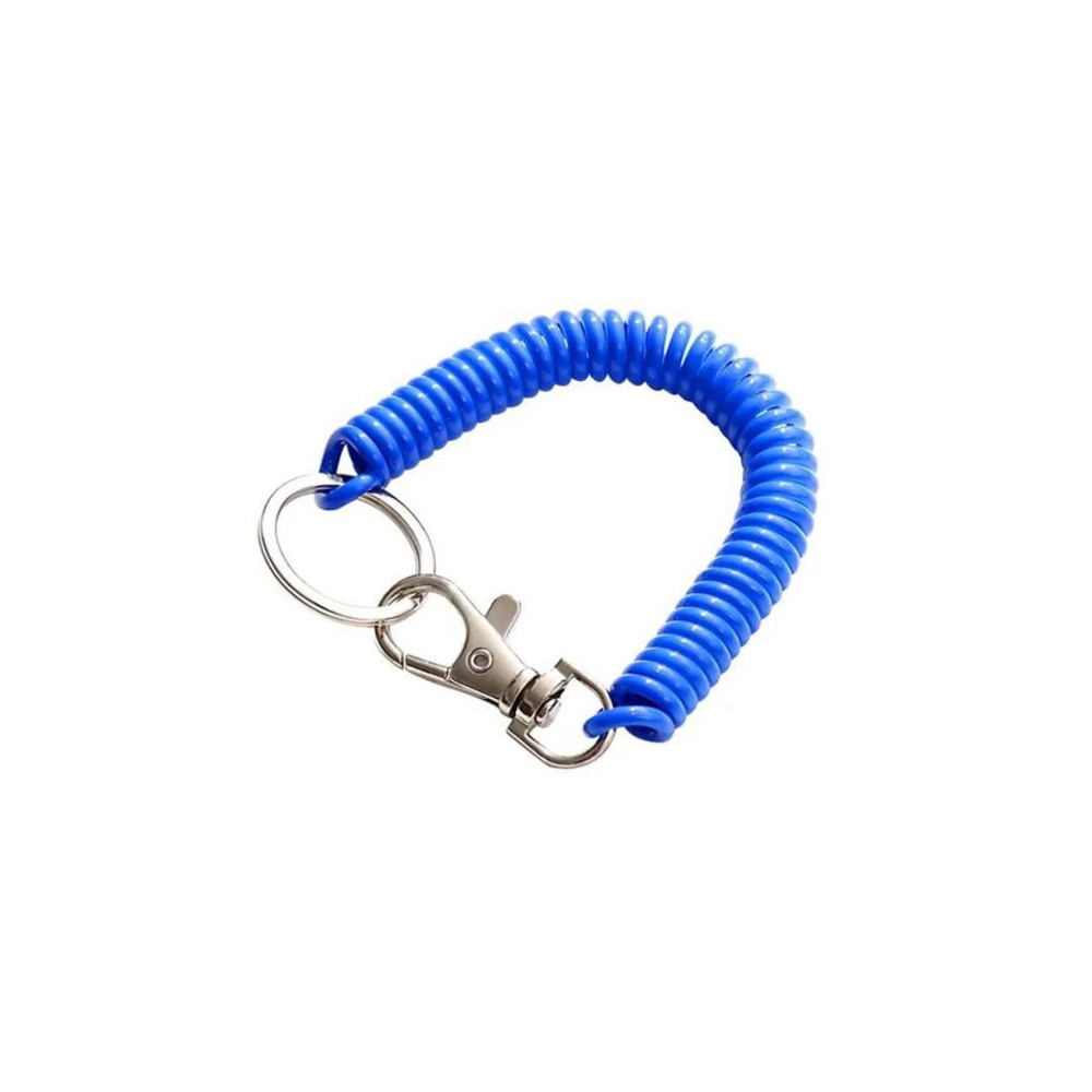 Шнур пружинный с карабином рыболовный, для ключей, крепления предметов ...