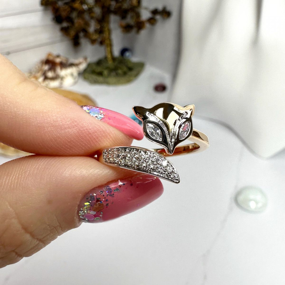 Женское кольцо на палец Лиса (позолота), Xuping Jewelry #1