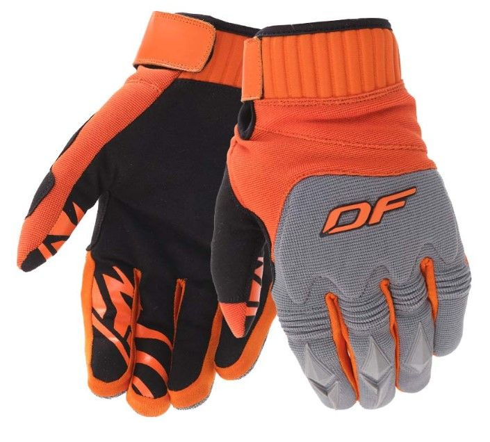 Перчатки мужские, мотоперчатки ENDURO оранжевые, размер 3XL  #1