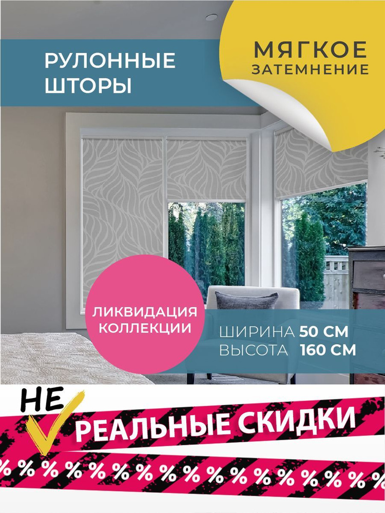 Рулонные шторы Принт 50 см х 160 см Снелли DECOFEST #1