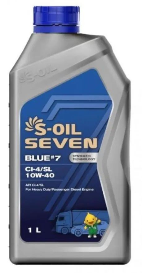 S-OIL SEVEN s-oil 7 blue #7 ci-4/sl 10w-40 10W-40 Масло моторное, Синтетическое, 1 л  #1