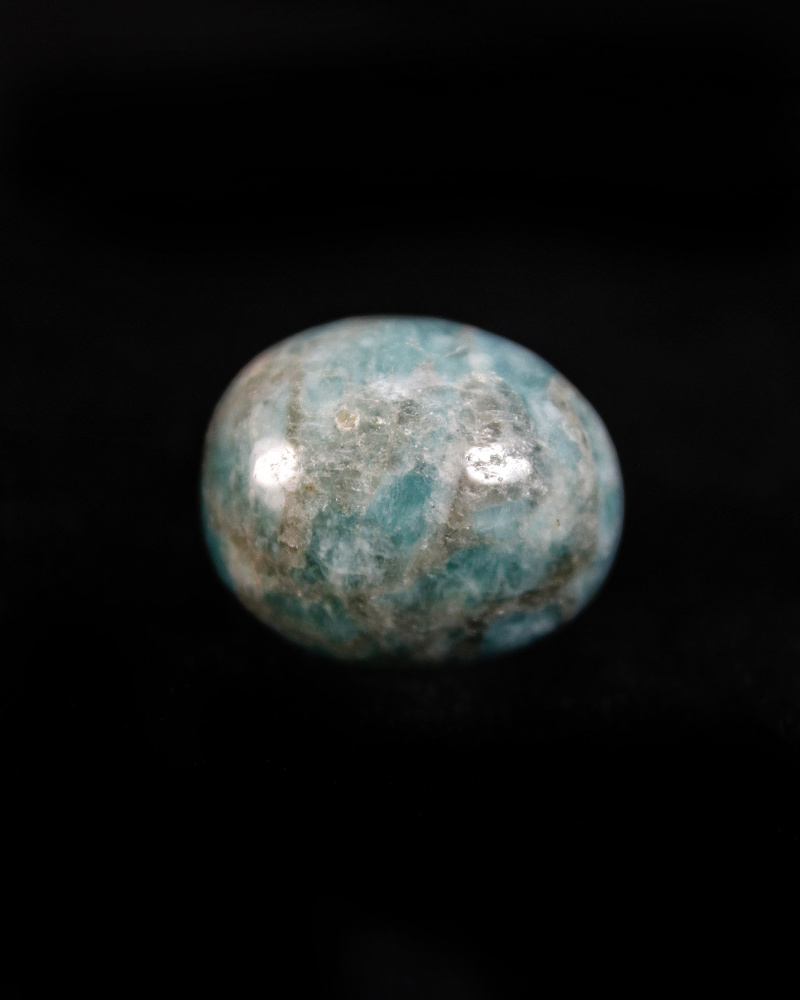 Оберег, амулет Амазонит - 1.5-2 см, натуральный камень, самоцвет, галтовка, 1 шт - притягивает удачу #1