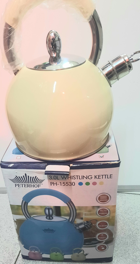 Чайник на плиту PETERHOF WHISTLING KETTLE PH-15530 со свистком, 3л #1