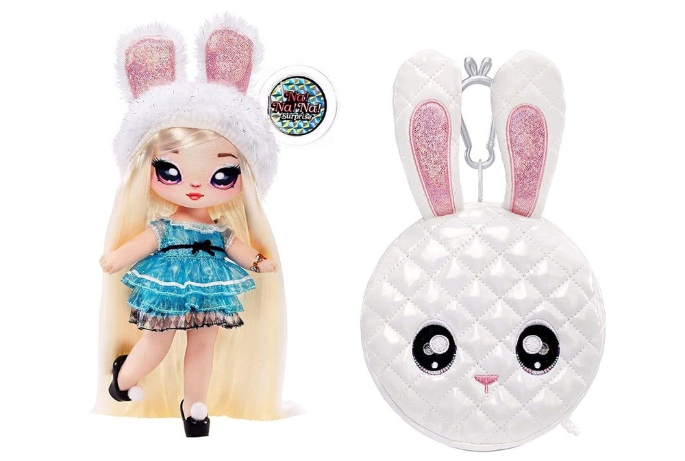 Мягкая кукла Na! Na! Na! Surprise Glam Series Alice Hops Fashion Doll and Metallic Rabbit Purse  #1