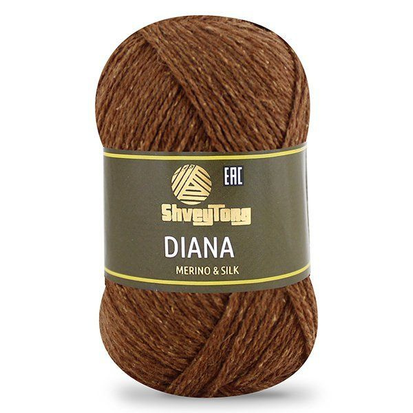 Пряжа ShveyTorg ШвейЮгТорг Diana 12831 (5 мотков по 50 грамм-200м./80% мериносовая шерсть; 20% шелк) #1