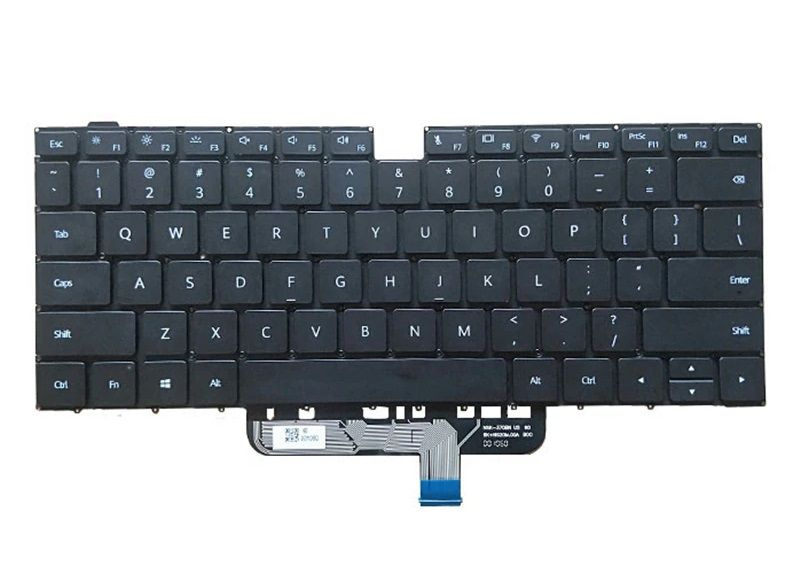 Клавиатура для ноутбука Huawei MagicBook HBL-W29 черная, плоский Enter  #1