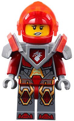 Минифигурка Lego Macy - Trans-Neon Orange Visor and Dark Red Plume nex086 #1