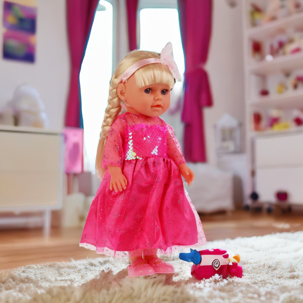 Кукла для девочки Полина АБВГДейка Карапуз интерактивная говорящая 35 см Уцененный товар  #1