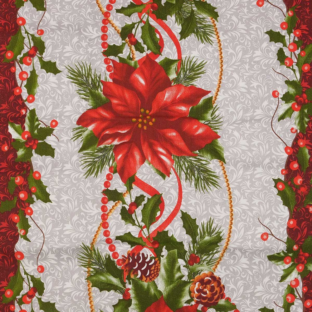 Раннер Дорожка на стол набивная Новогодняя дорожка, ткань для шитья и рукоделия, 200*50 см, Astra&Craft #1