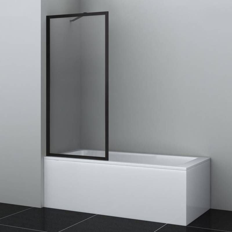 Стеклянная шторка для ванной WasserKRAFT Abens 20W01-80 Matt black Fixed #1