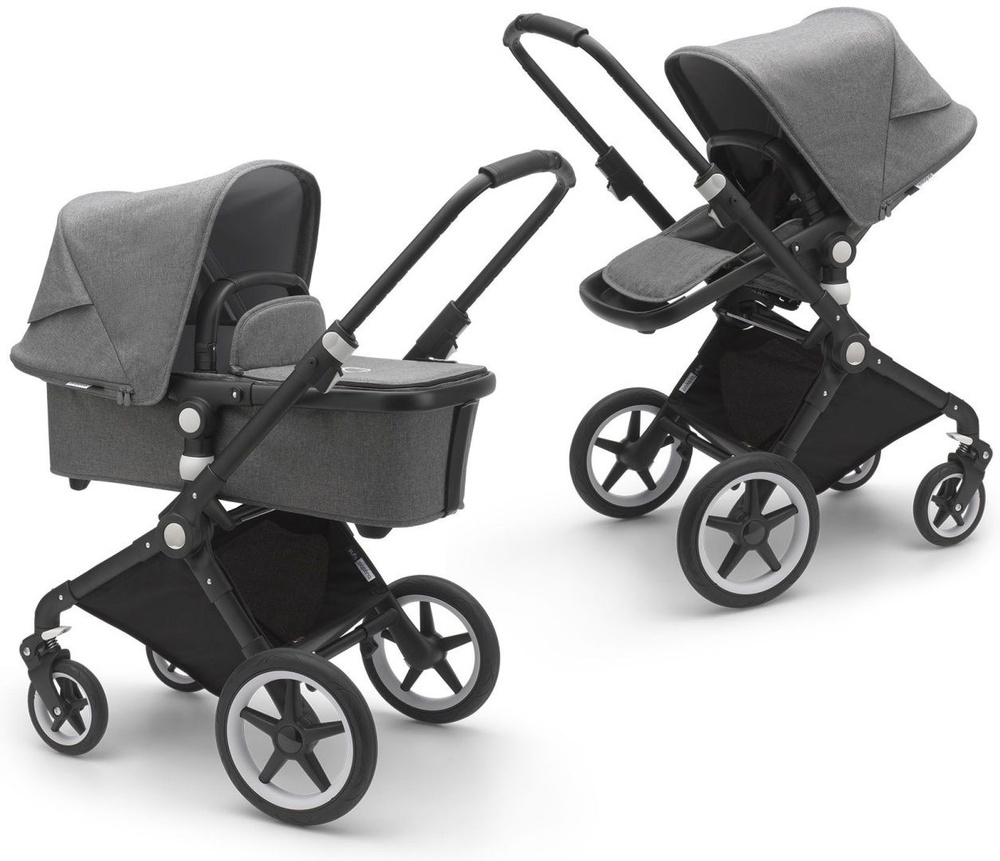 Коляска универсальная 2 в 1 Bugaboo Lynx Complete, черный, серый #1