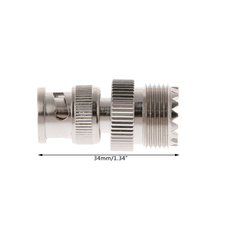 Штекер BNC к разъему коаксиального кабеля адаптера UHF SO239 PL-259 с внутренней резьбой  #1