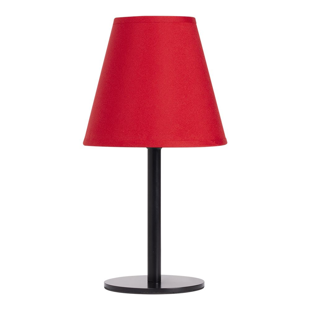 Светильник настольный с абажуром (220V 15W E14), цвет красный  #1