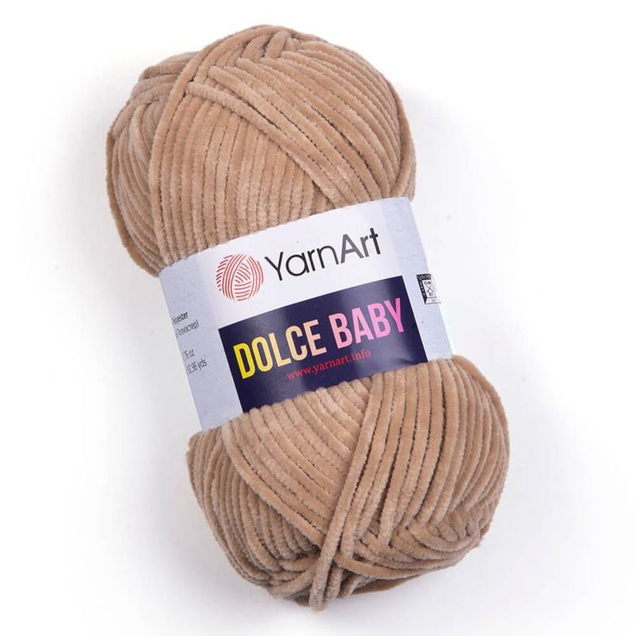 Пряжа YarnArt Dolce baby 1 шт 50 гр/85 м 100% микрополиэстер 747 бежевый  #1