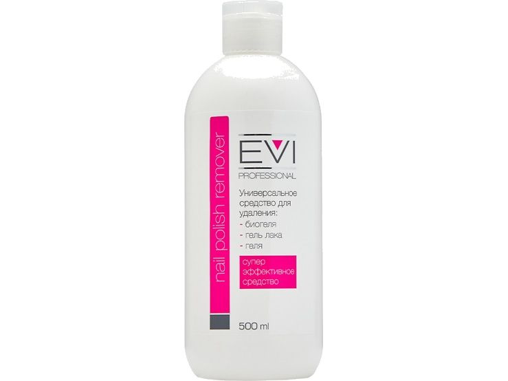 Средство для снятия биогеля, геля, гель-лака EVI professional Nail polish remover super effective  #1