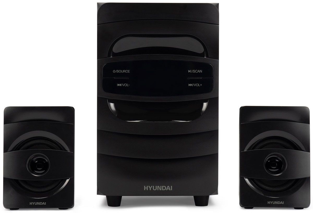 Микросистема Hyundai H-MS1404, черный 30Вт/FM/USB/BT/SD #1