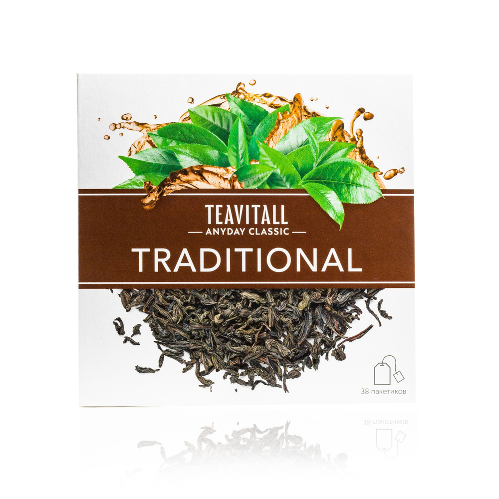 Чай черный TeaVitall Anyday Традиционный, 38 фильтр-пакетов #1