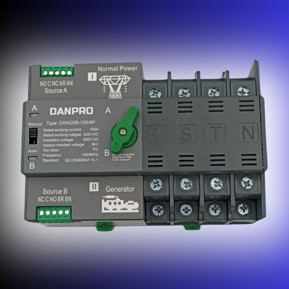 рубильник реверсивный 100А с мотором привода, автомат ввода резерва ...