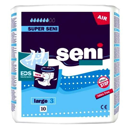 Подгузники " Seni " супер large3 (100-150) 10шт. #1
